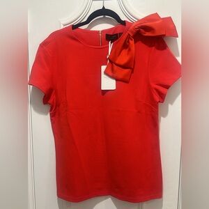 NWT Ted baker size 4 red bow top